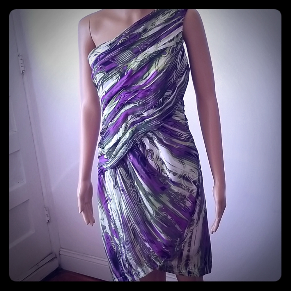 Aryn K silk dress